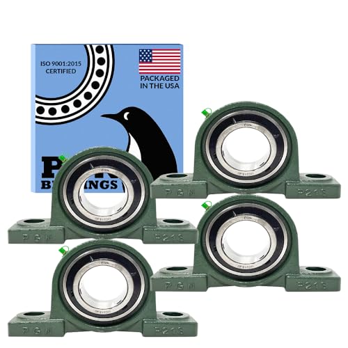 PGN UCP213-40 (4 Pack) Pillow Block Bearing - 2 1/2" Bore Self-Aligning