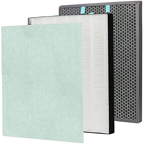 Replacement 400 Filter for Bissell Air400-2521 Pre Filter, 2520 Active Carbon Filter, Filter with 1 Carbon Filter, Compared to Part 2521, 2520 Cover