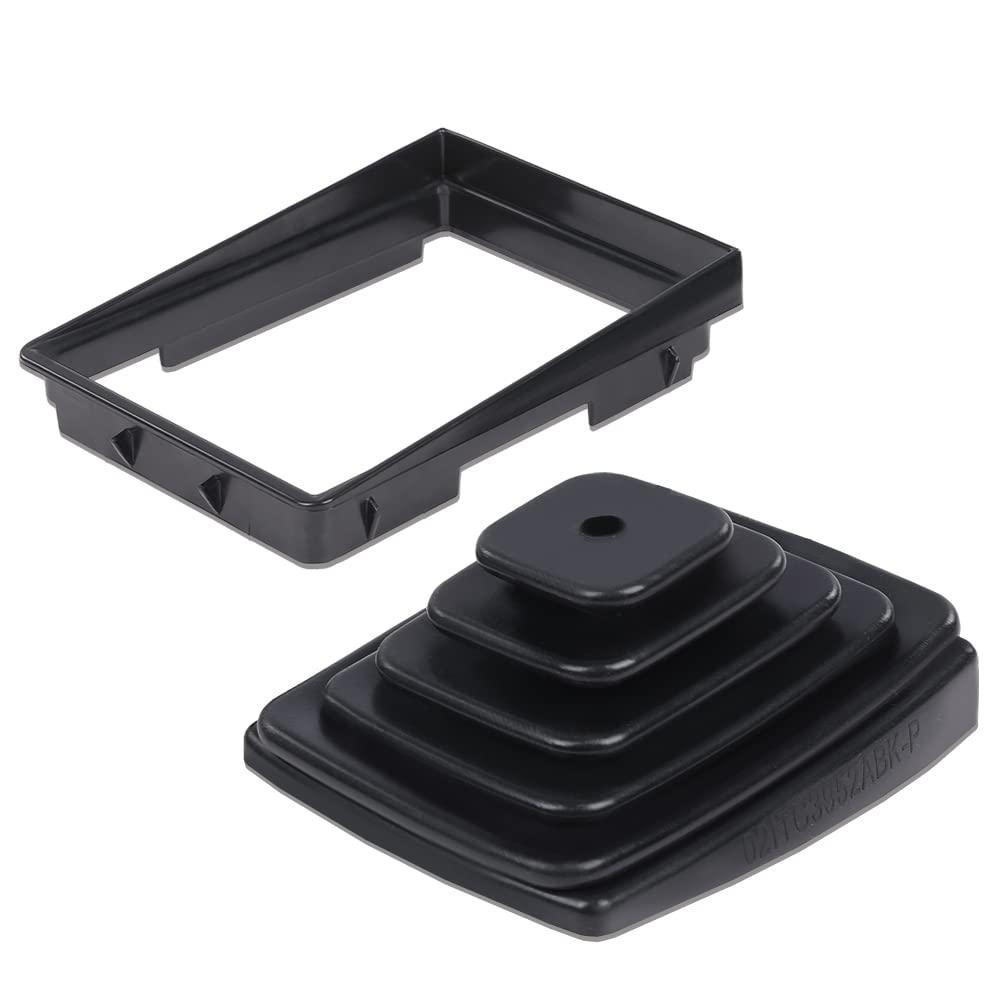 GRAND ORANGE Shifter Boot and Retainer Bezel Kit Compatible with Jeep TJ Wrangler 1997 1998 1999 2000 2001 2002 2003 2004, 53000056 52078558, Transmission Shift Bezel Boot Kit