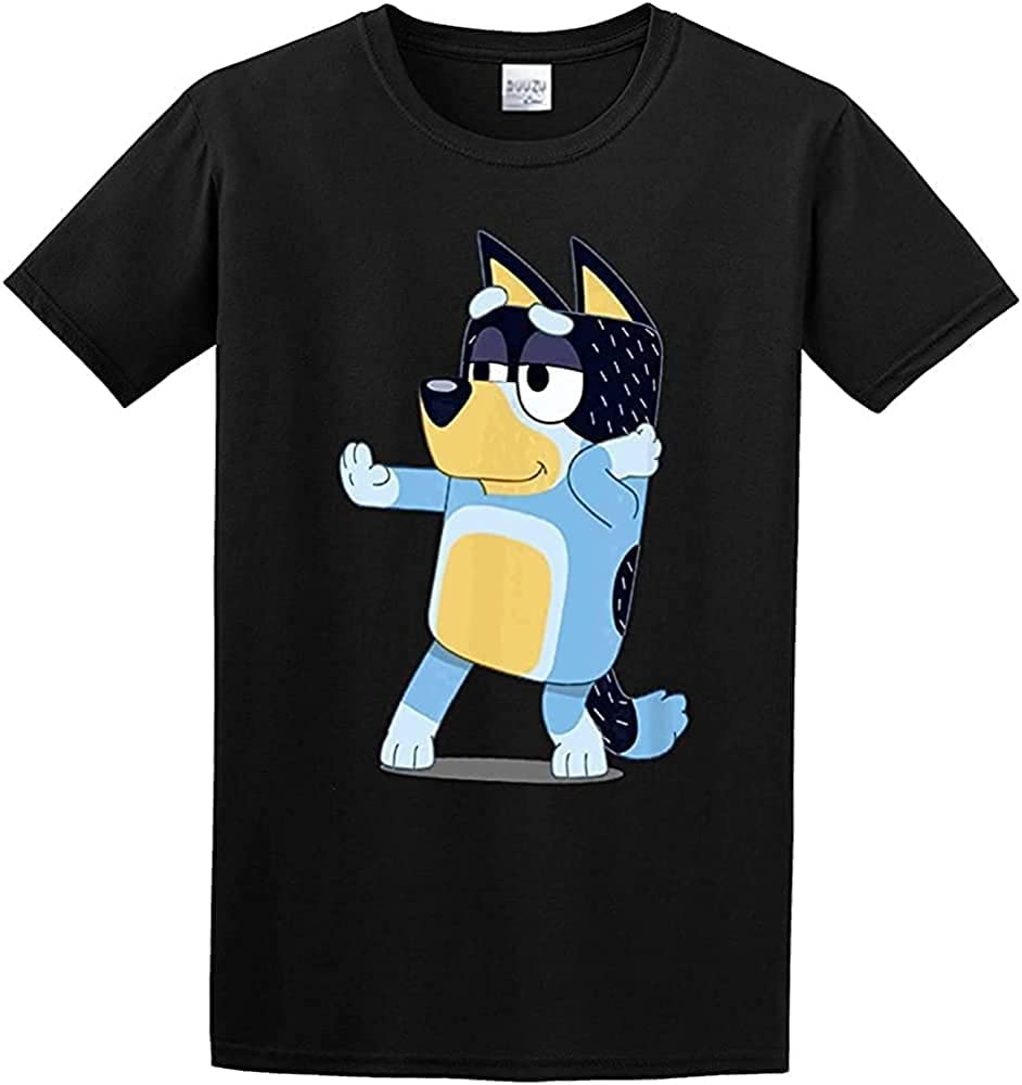 DIYIXIWEI Men's Bl~uey Da@d for Daddy's on Father's Day Bandit T-Shirt Funny Gift for Dad Papa BlackBlack