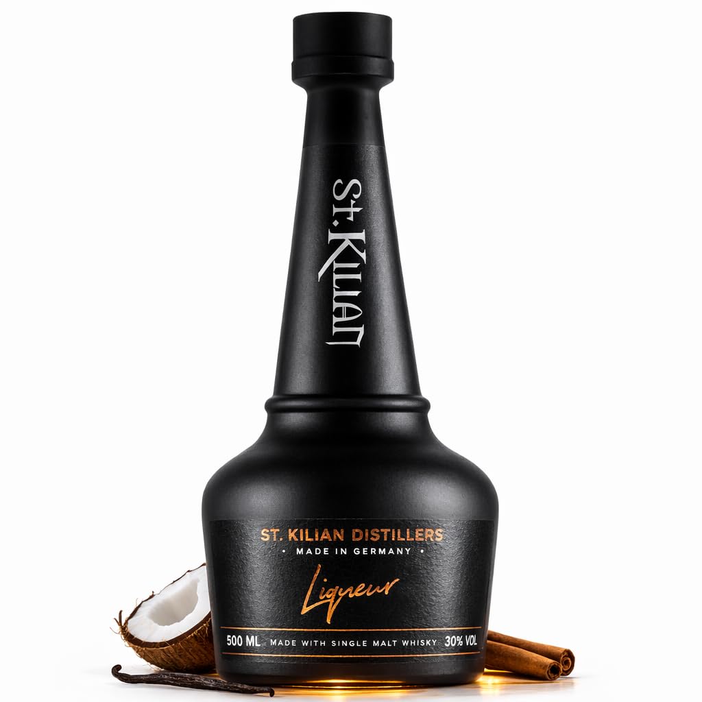 St. Kilian Likör LIQUEUR [Single Malt Basis] 30% Vol, 0,5l - Deutscher Premium Likör - Perfekt zum Dessert - Geschenk für Genießer - Liköre von St. Kilian - Made with Single Malt Whisky