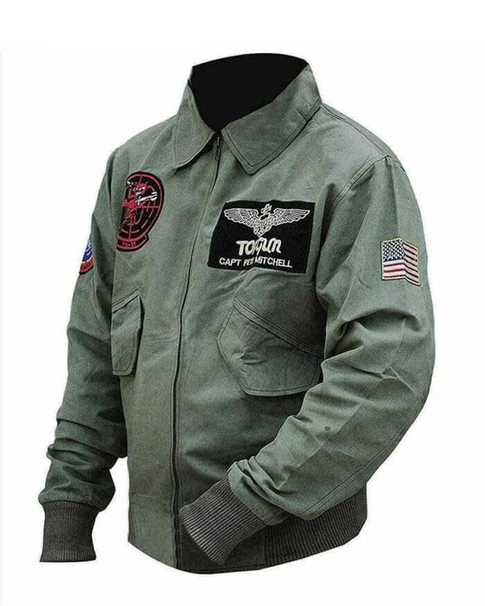 Fancyd Men Tom Cruise Top Bomber Air Force Cotton Jacket2