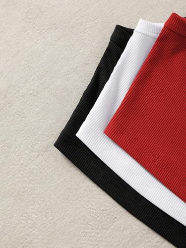 Image of Tops for Women Crop Top for Women's Tank Activewear Tee Sports Western Casual Cotton Camisole Pack of 3 Combo