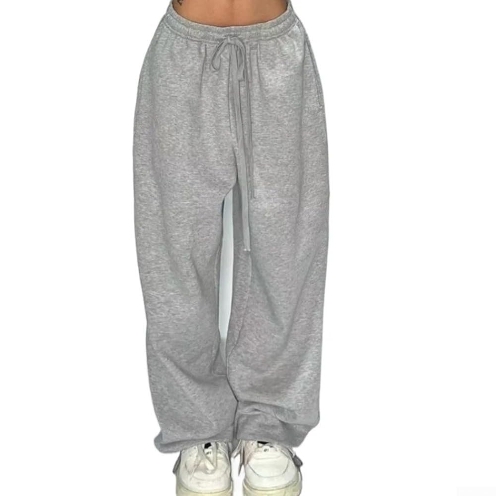 Loose Fit Wide Leg Joggers for Women High Waist Baggy Sweatpants Lightweight Solid Color Trousers Suitable for Spring Summer Autumn Casual Streetwear Dance