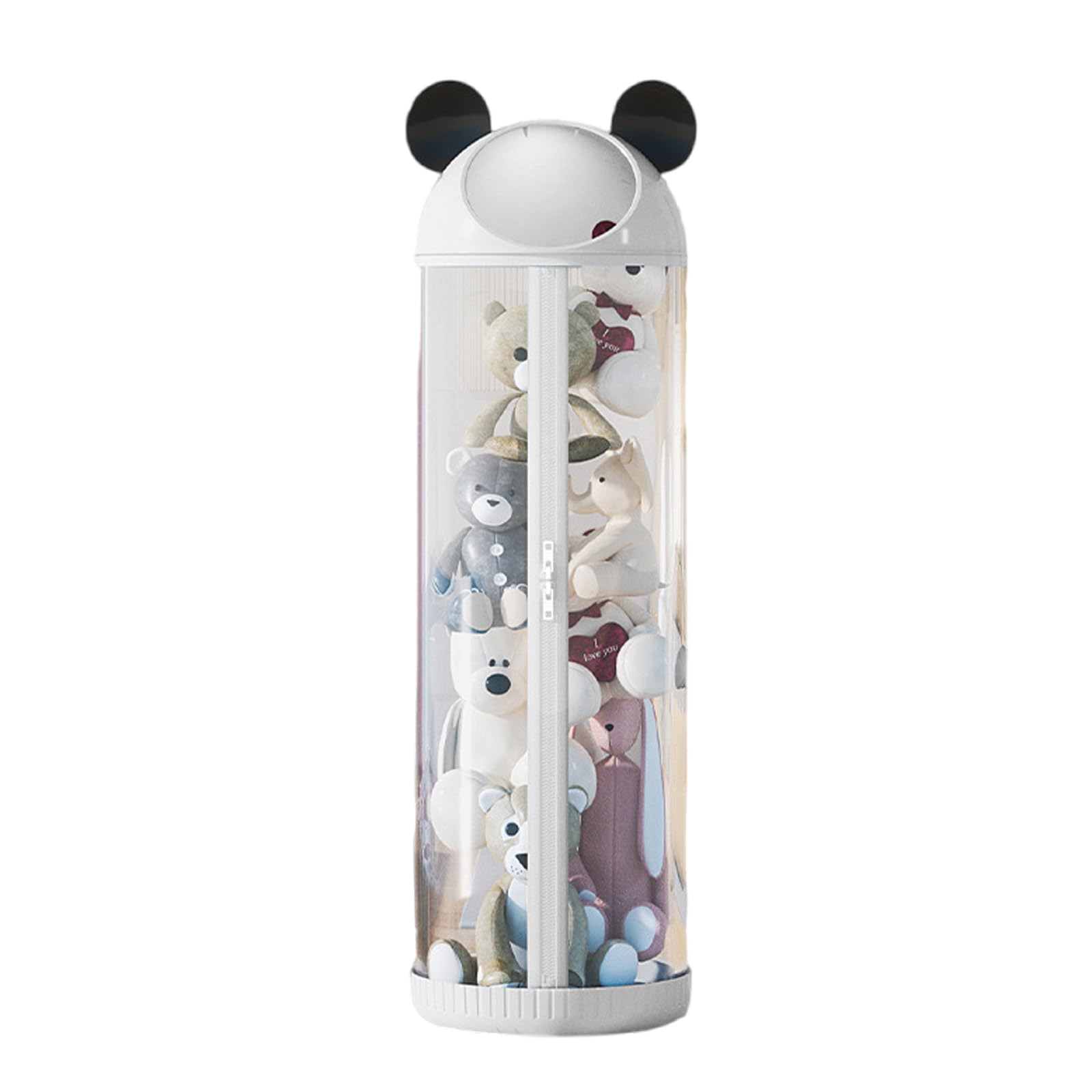 BCJMKDX Toy storage, Plush Animal Storage Tube,Vertical Toy For Stuffed Animals(White,142 * 30cm)