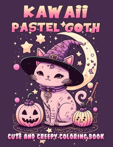 Cat Creepy Kawaii Coloring Book: Cute and Horror Gothic Coloring Pages for Adults