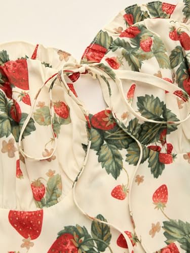 Image of CIDER Floral Dress for Women Summer Mini Sundresses Spaghetti Strap Cute Vacation Dresses Boho Casual Outfits