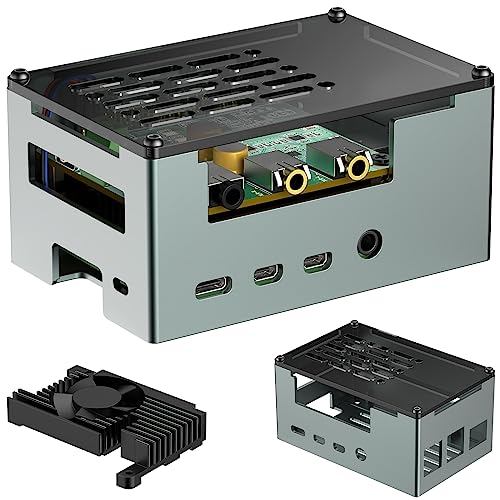 InnoMaker Aluminum Alloy Case for Raspberry Pi 4, Compatible with DAC/DAC PRO/AMP/AMP PRO/RS485&CAN HAT - Image 2