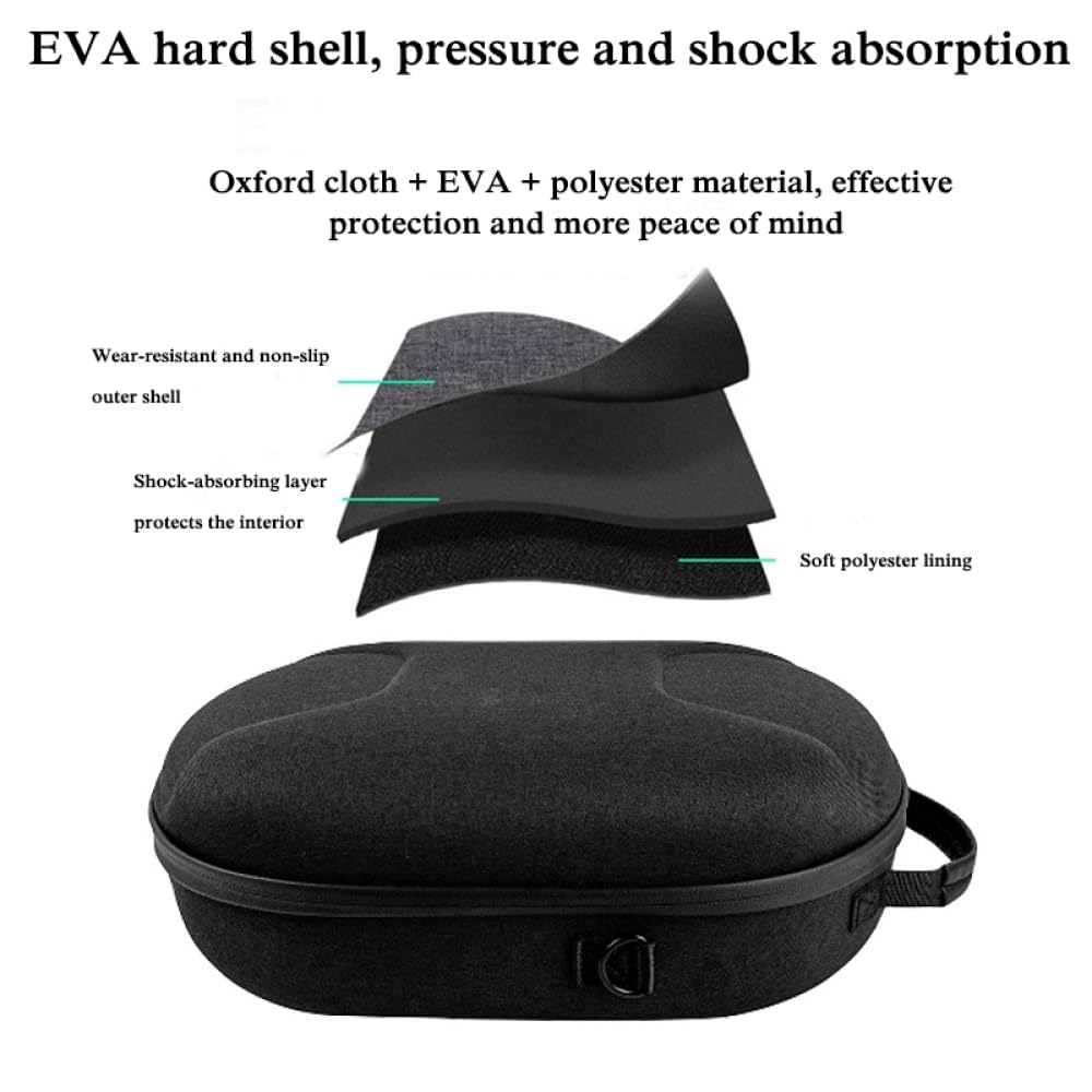 Generico Custodia da viaggio visore VR per Pico 4 Ultra Borsa portaoggetti Scatole portatili Visore VR da gioco e controller touch Accessori Custodia rigida in EVA