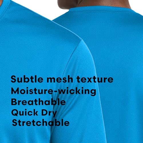 Custom Dry Fit Mesh Tee - Personalized Moisture-Wicking Performance Shirt - Design Your Own Logo/Text, Perfect for Teams, Work, Events.4