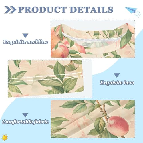 ALAZA Kids Rash Guard Girls Toddler Swim Shirts Short Sleeve Little Bird Peach UPF 50+ 3T3