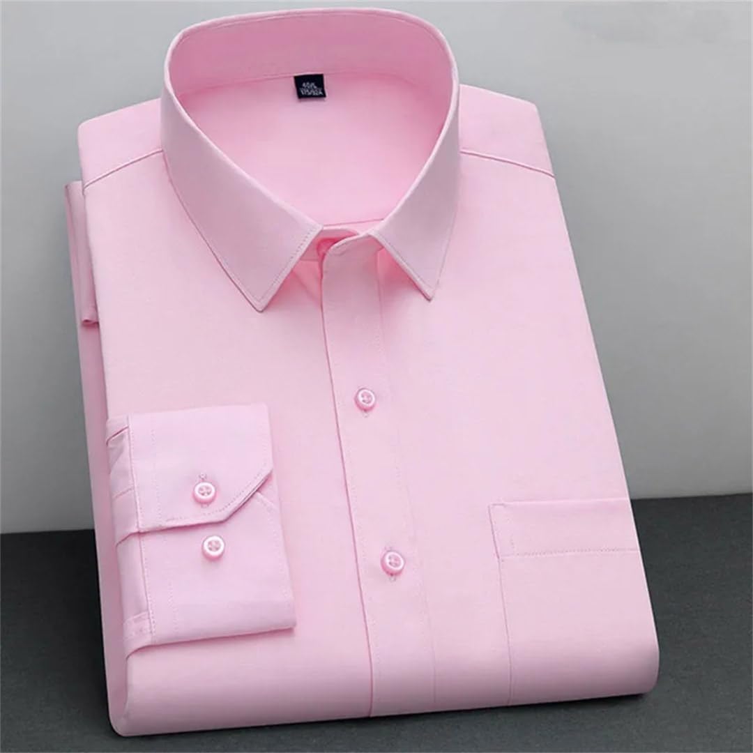 Modisches Hemd, klassisch, einfarbig, Business, Freizeit, weiche Langarmshirts für Herren