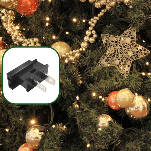Image of 25 Pack SPT-1 Vampire Male Plug for Christmas Lights Sets - Slip, Zip, Gilbert (SPT-1 Black)