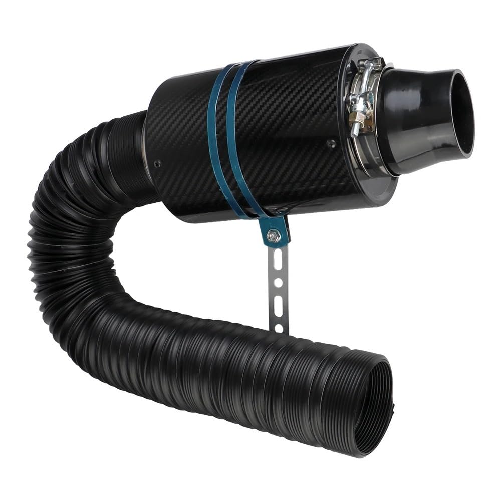 kaltluft induktionskit 1 Set Rohr Schlauch Kit Feed Geschlossene Ansaugung Induktion Universal Faser Ansaugfilter Box Auto Carbon Faser Kaltluftfilter luft mit filter