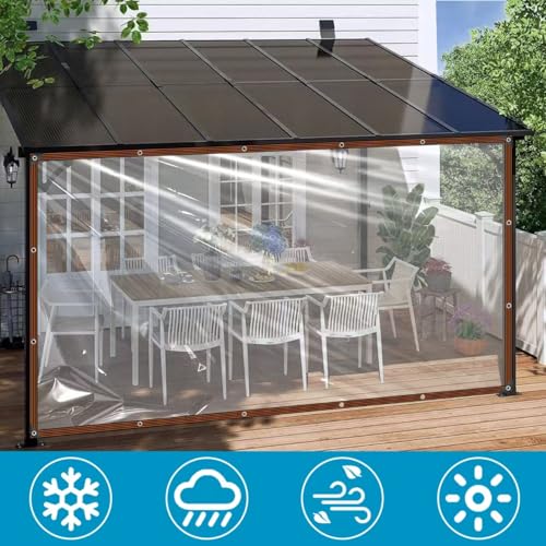 Lonas transparentes para ventanas y aislamiento contra lluvia 6