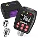 ANPUDS Digitaler Drehmomentadapter, 1/2 Zoll 17-340Nm Drehmomentadapter Set mit Voreingestellter, Lagerung, Summer, LCD Anzeige, ± 1% Fehlergenauigkeit, 1/4 3/8 Adapter für Auto, Motorrad
