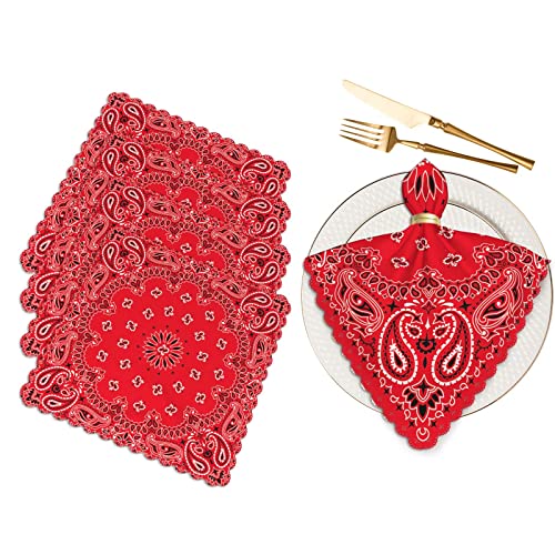 Servilletas de tela Yibeas Paisley set 4 45x45 cm miniatura 1