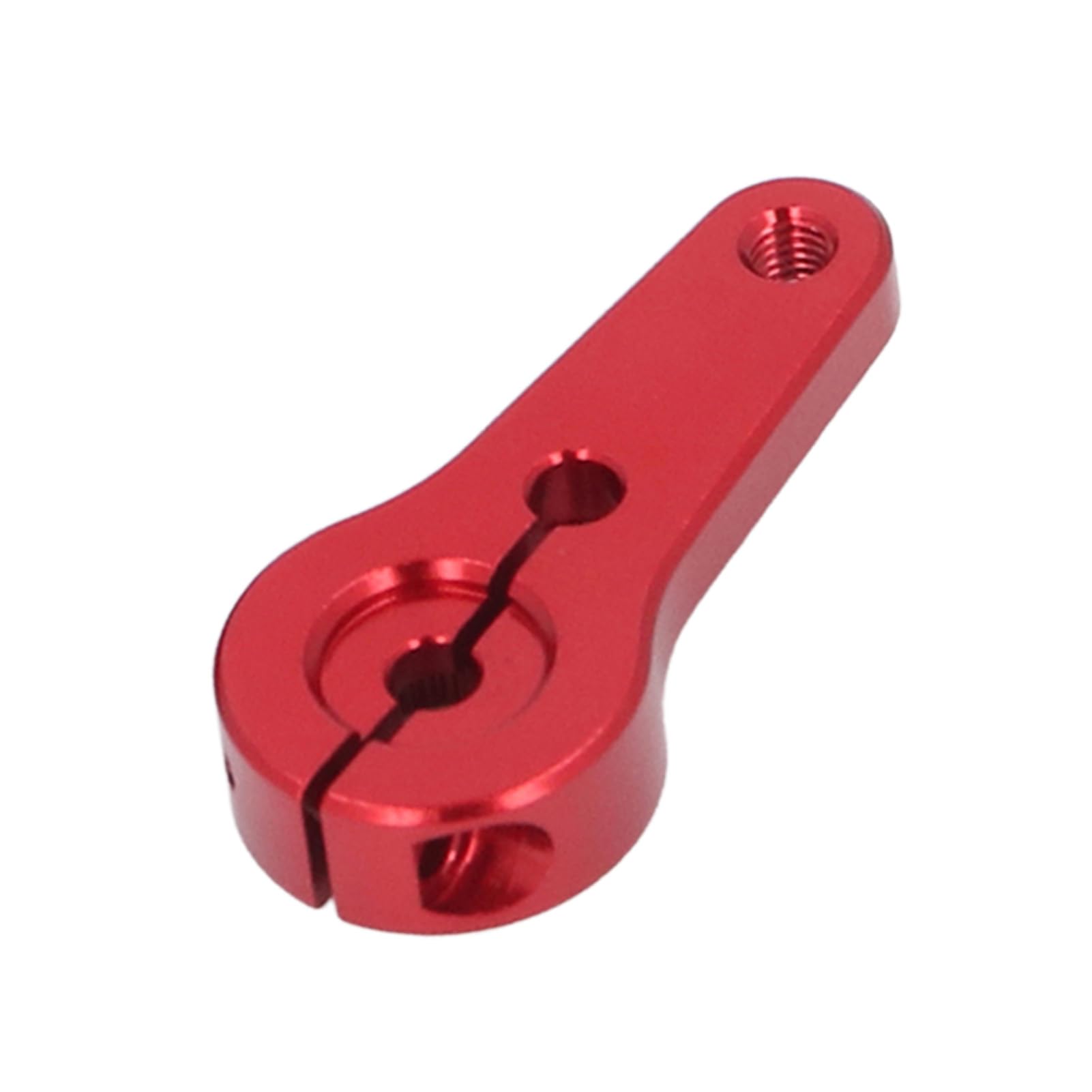 5 Pcs 25T M3 Aluminum Alloy RC Servo Horns Arms 31mm Metal Steering Arms for RC Car Compatible with Redcat Axial Scx10 D90 Hpi Bold Red Design