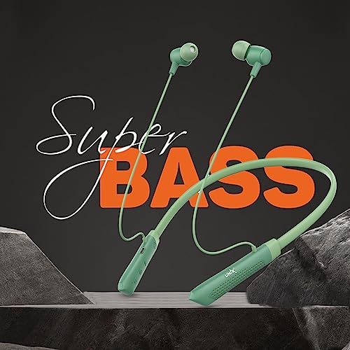 Image of Unix UX-700 Horizon Wireless Neckband | 34-Hour Playtime | Extra Bass | Magnetic Earbuds | Bluetooth Headset with Mic | Sweatproof | Ergonomic Fit | 200mAh Battery | Hands-Free Calling (Green)