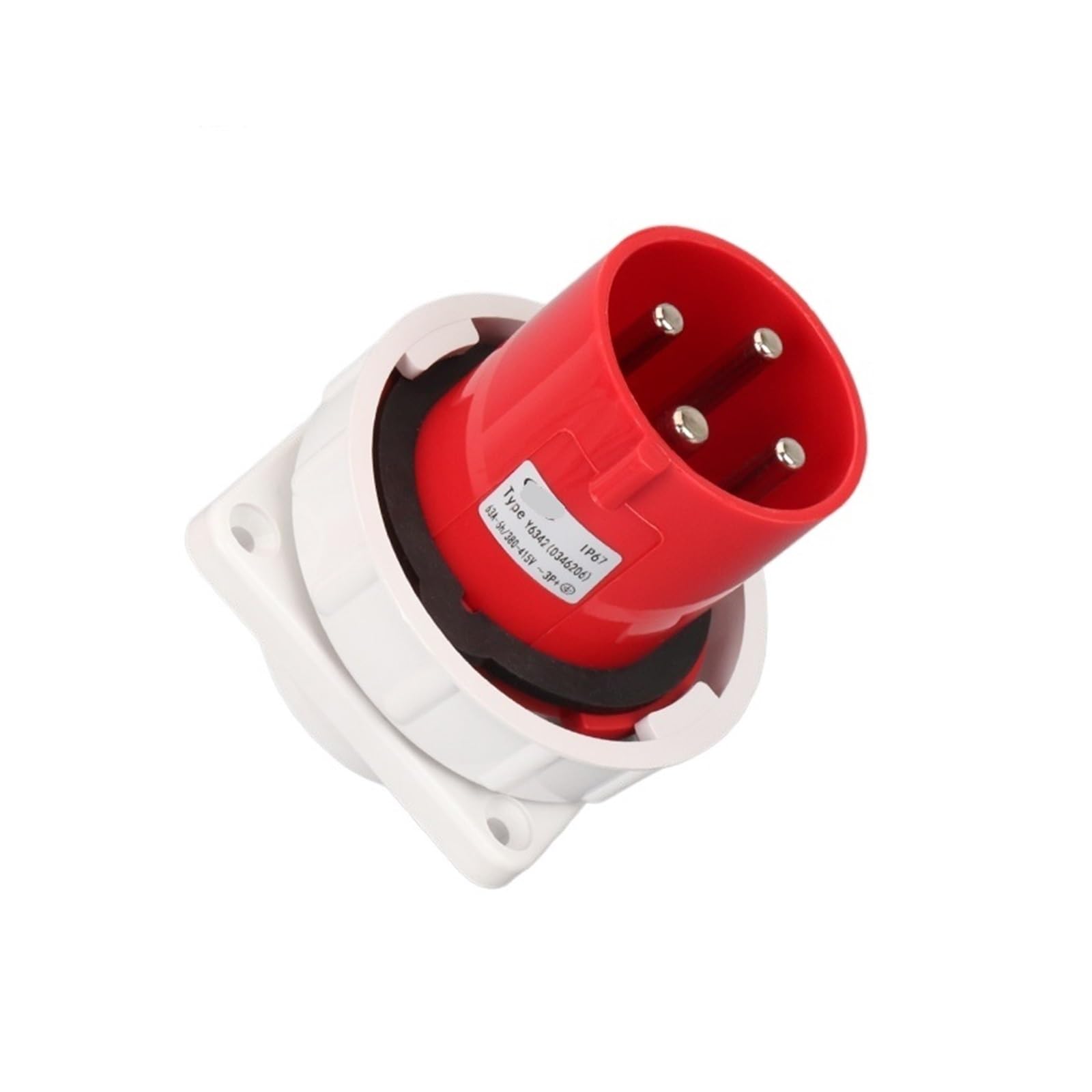 Connecteur Y6342 dissimulé 4 broches 63A Y-1342 : finies les pannes par arrachement de prise