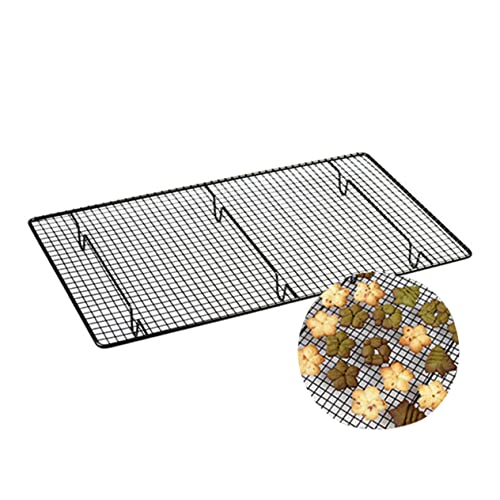 Cabilock Heavy Duty Nonstick Cooling Rack Black Baking Rack for Cookies and Cakes Dishwasher Safe Sturdy Construction Air Circulation for Optimal Cooling for Baking Enthusiasts