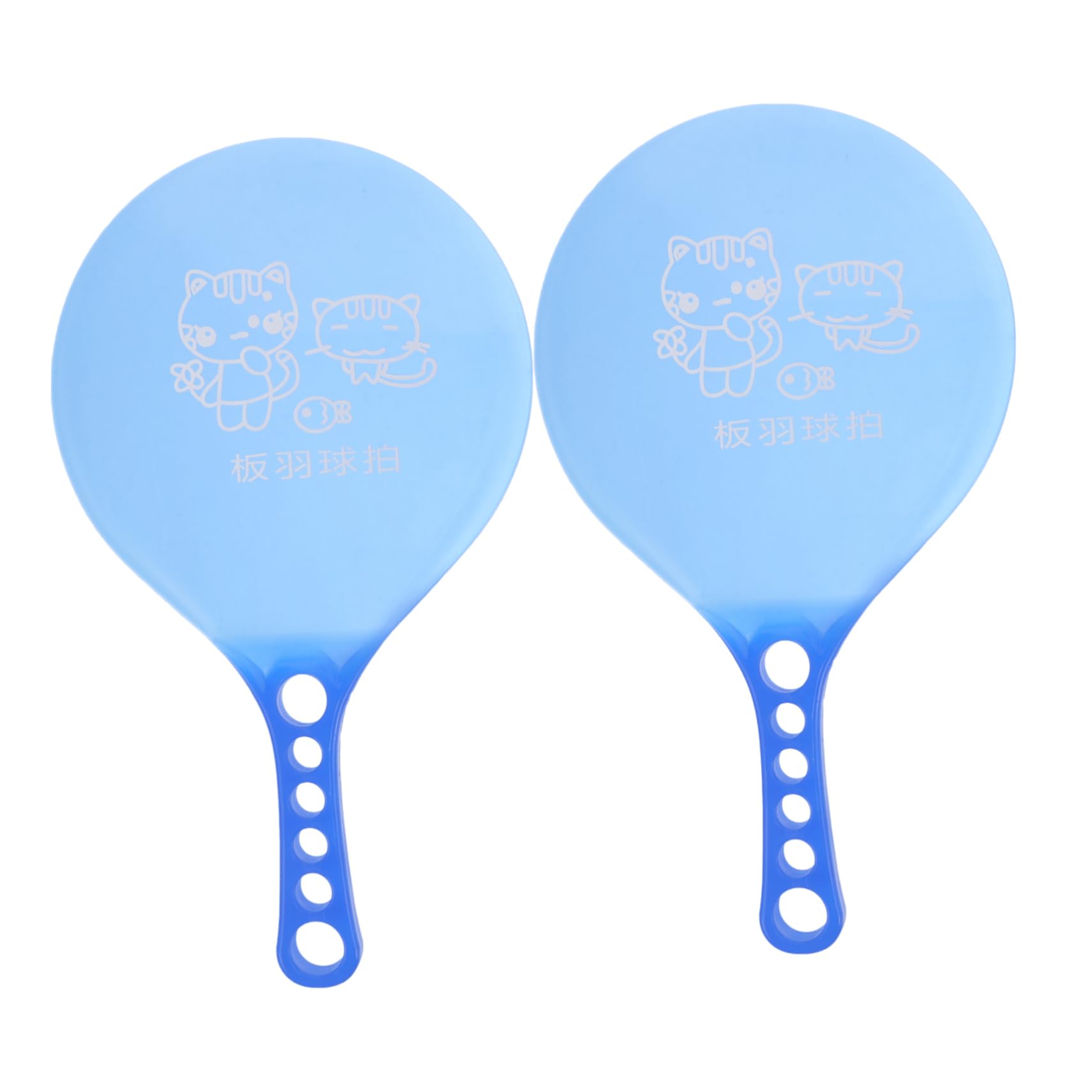 VANZACK Plastic Paddles Set Pair Beach Ball Racket for Badminton Sturdy Lightweight for Use
