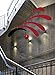 Flowing Rhythm Red Hanging Mobile - 18 Inches - Handmade in Denmark by Flensted
