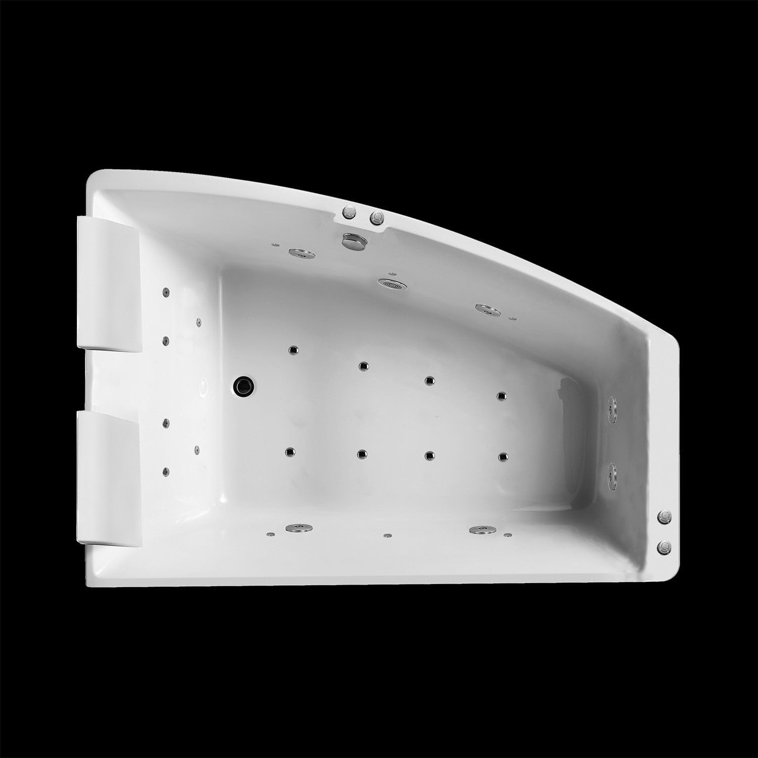 Baignoire Balnéo Sangha Duo Wave Droite 170 x120 x63 cm, by SPALINA