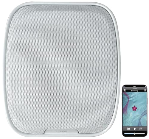 Haut-Parleur Mural Rechargeable avec Radio et Fonction Bluetooth - Coloris Blanc [auvisio]