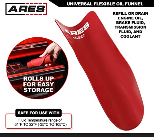 image for ARES 56027 - Universal Flexible Oil Funnel - Spill-Free Oil Filling - 