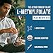 L Methyl Folate 15mg Plus Methyl B12 Cofactor – Organic Berry Flavor, High Potency Liquid Sublingual Active 5-MTHF Form - Supports Mood, Methylation, Cognition – Bioactive Forms Vitamin B9 & B12 (1oz)