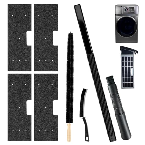 7 Pcs Ge Washer Dryer Combo Cleaning Kit Including lint Brush for Dryer Vent Thickened WH01X35719 Lint Filter Replacement Kit Suitable for GE Profile Washer-Dryers Model: PFQ97HSPVDS