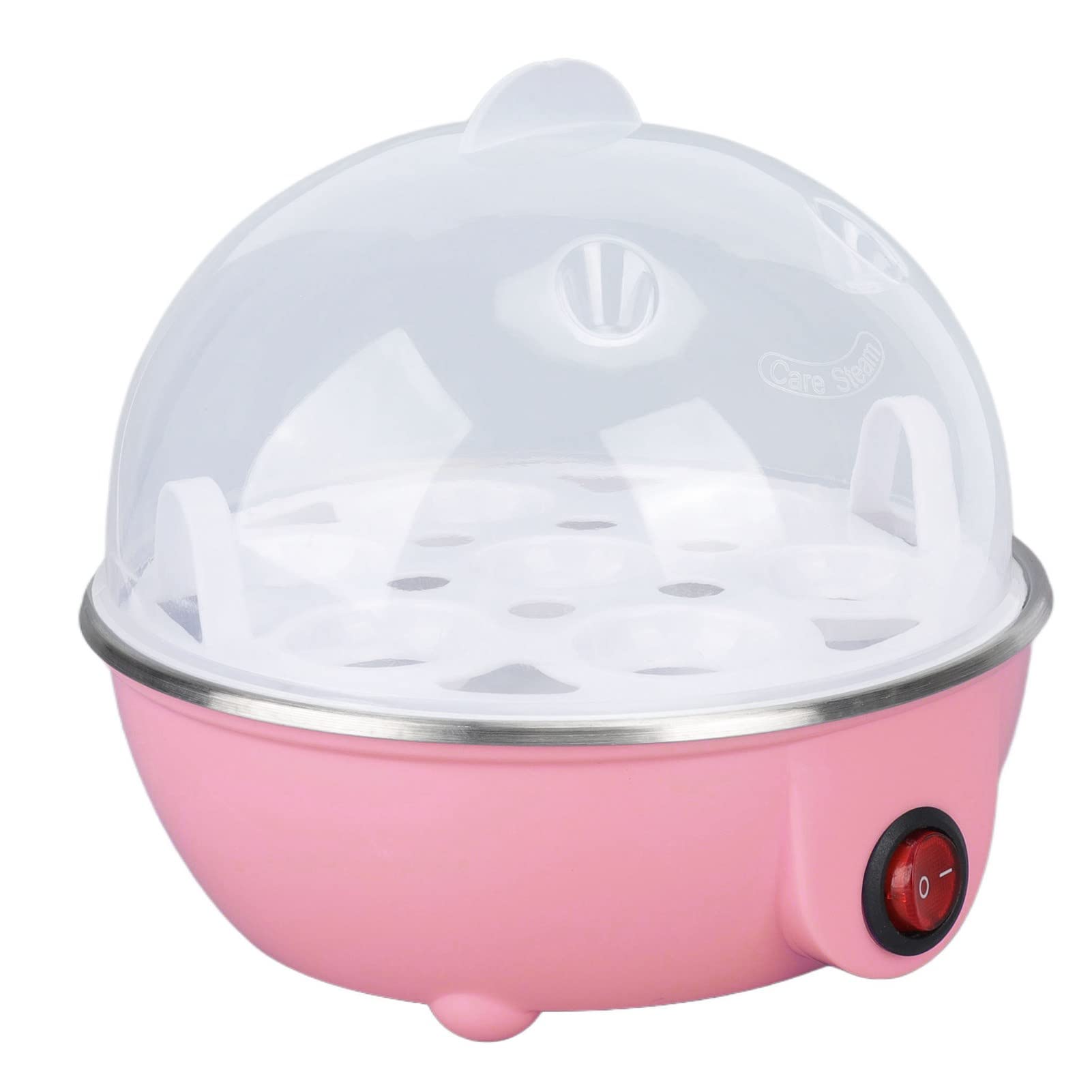 350W Electric Egg Cooker, 7 Egg Capacity Rapid Egg Cooker for Hard Boiled, Poached, Scrambled, or Omelets, Auto Shut Off Feature, with Water Measuring Cup ()