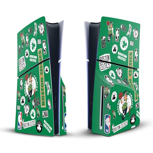 Autocollant de jeu peau autocollant couverture vinyle PS5 Slim Disc NBA Celtics