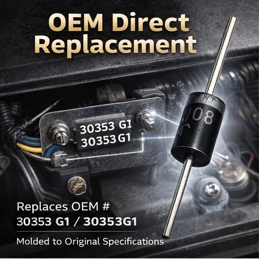 Image of KIMISS 6PCS Car Solenoid Diode 30353G1, Metal 3 Amp Solenoid Diode for EZGO 1989‑Up Gas Electric