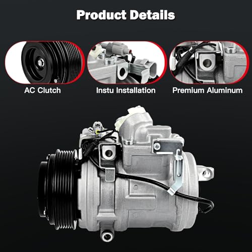 Image of CCIYU AC Compressor w /Clutch for Toyota Land Cruiser 4.7L 1998-2007