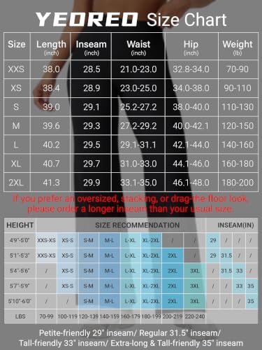 Image of YEOREO Ease Workout Leggings Womens No Front Seam Straight Leggings 29 inch / 31.5 inch / 33 inch / 35 inch High Waist Buttery Eddiy Yoga Pants