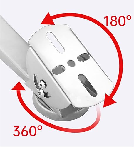 Miniatura 4 de SamIdea Adaptador universal de acero de 2 capas para montaje en poste de pared, soporte universal de 3 ejes, adaptador de extensión de base de metal
