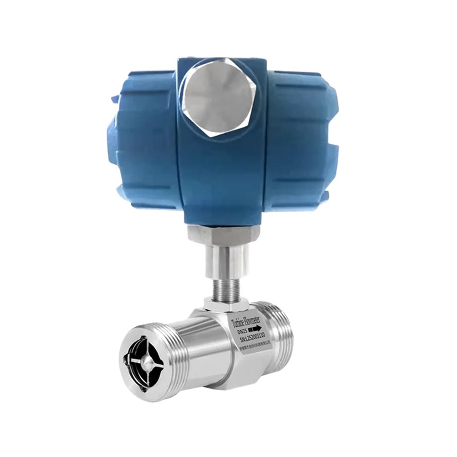 KSZHZYMGX Flow Sensor 0-10V 4-20mA Flow Meter Thread Connection Water Flowmeter(DN4)