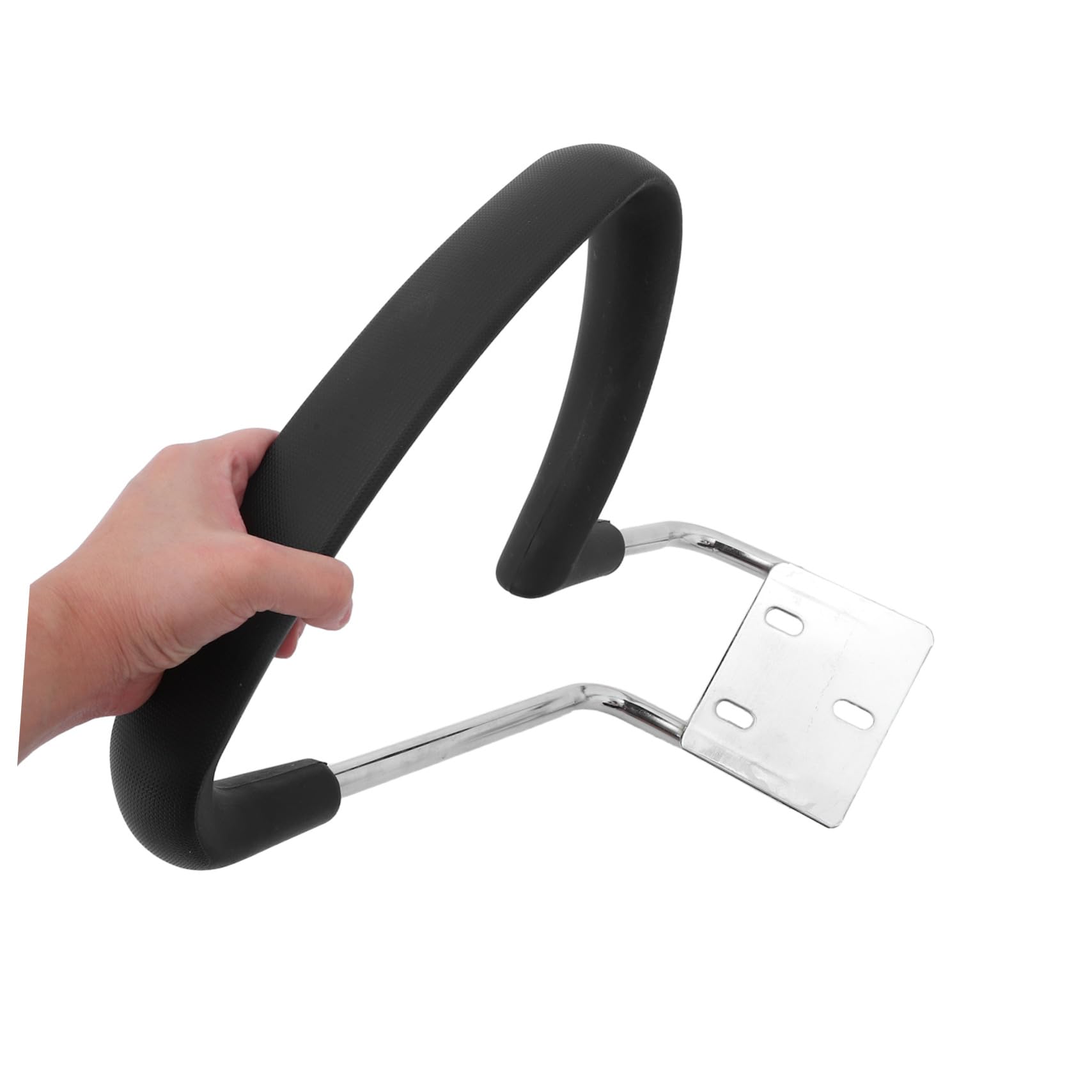 Veemoon 2 Pezzi Anelli Supporto Braccioli Sedia Ufficio in Plastica Nera Ricambio per Gaming e Scrivania Kit Montaggio e Meccanismo Girevole per Braccioli Ergonomici