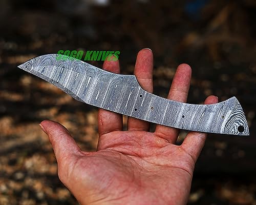 Sogo Knives 1129 Damascus Knife Making Kit Diy Handmade Knife Kit Includes Knife Blank Knife Steel Blade thumb #2