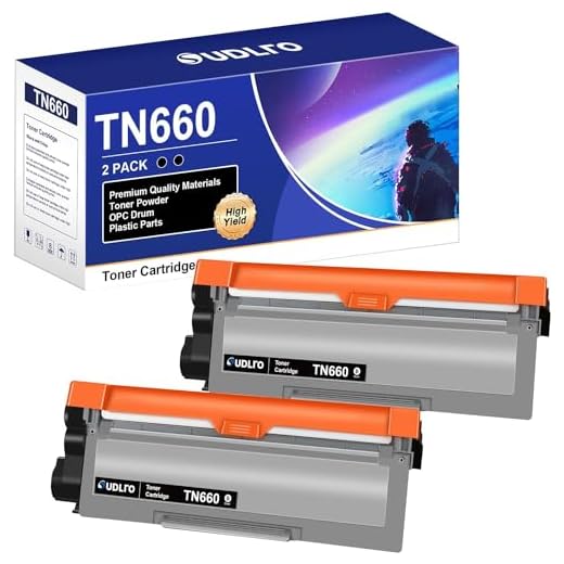 TN660 Toner Cartridge Brother Printer Replacement for Brother TN660 TN-660 TN630 TN-630 to Compatible with HL-L2300D HL-L2380DW HL-L2320D DCP-L2540DW HL-L2340DW HL-L2360DW HL-L2305W (2 Black)