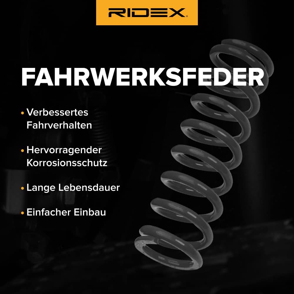 RIDEX 188C0955 2x Molle ammortizzatori Posteriore Compatibilità con FIAT Panda Hatchback 141