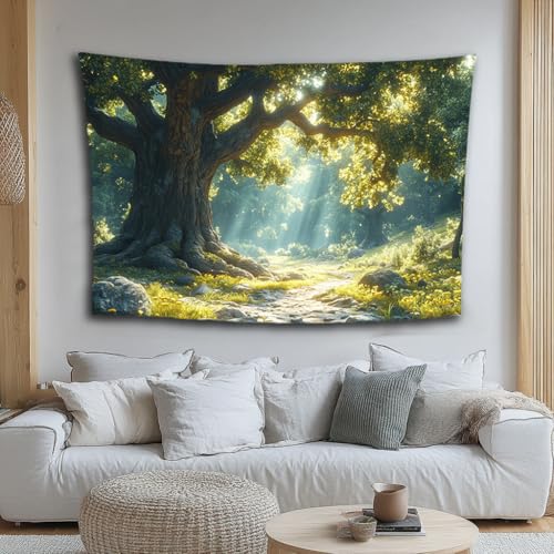 znxuey Tapestry Wall Hanging Forest Tapestry Nature Tapestry Tree Tapestries Tapestry for Bedroom Living Room Backdrop STYLE-G