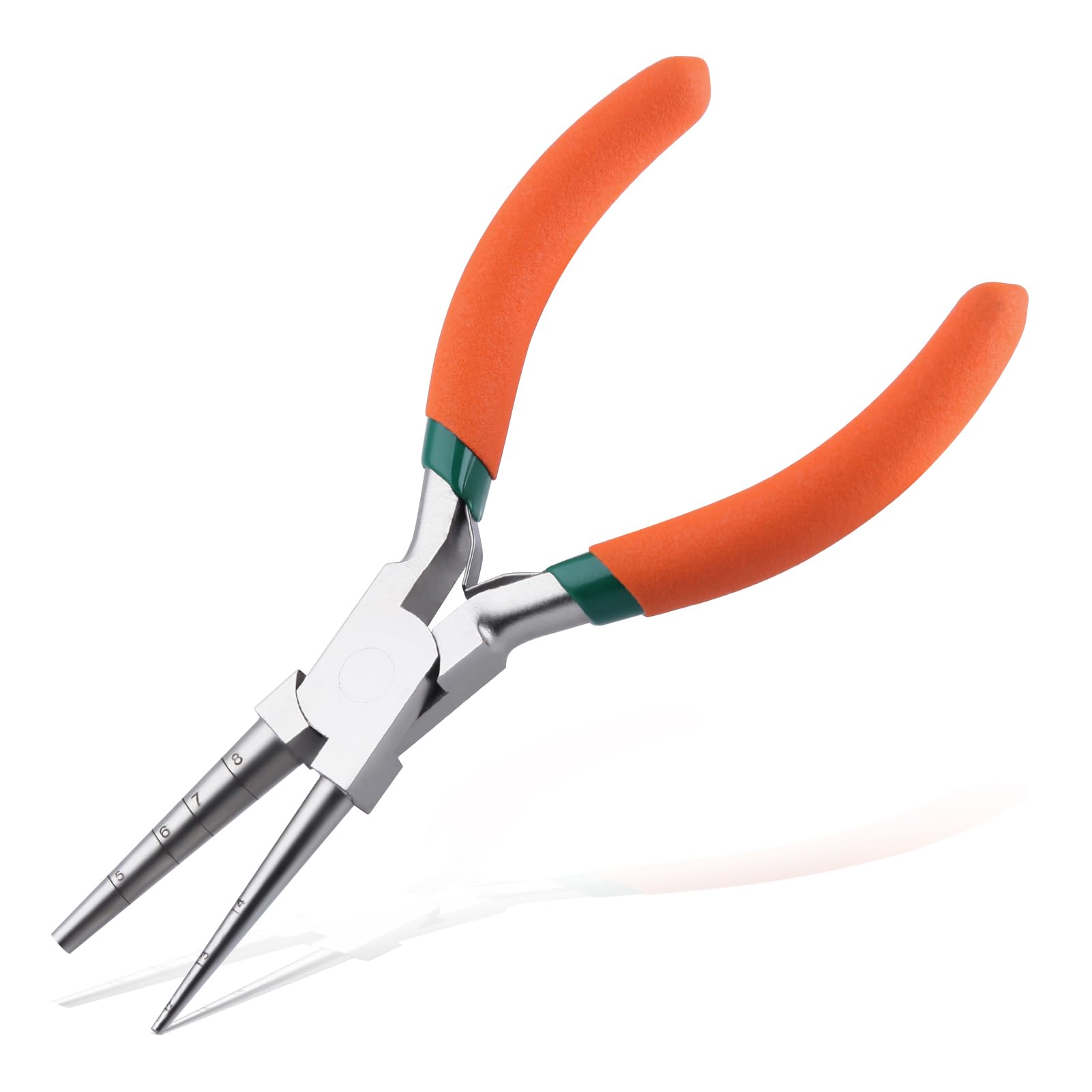 LEONTOOL Wire Looping Pliers Precision Round Nose Pliers 2mm to 8mm Bail Making Plier for Jewelry Making Looper Plier Wire Wrapping Tools for Bending Loops Hooks