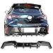 IKON MOTORSPORTS, Rear Diffuser Compatible with 2019-2022 Toyota Corolla Hatchback, Painted Attitude Black Metallic (Color Code #218) ABS Plastic TS Style Rear Bumper Lip