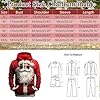 Mens Funny Christmas Jumpers Funny Xmas Jumper Long Sleeve Santa Claus Shirts Holiday Pullover Sweater Regular Fit Tops Vintage Classic Lightweight Work Winter Casual Jumpers Xmas T (Z5 Orange,L) #2
