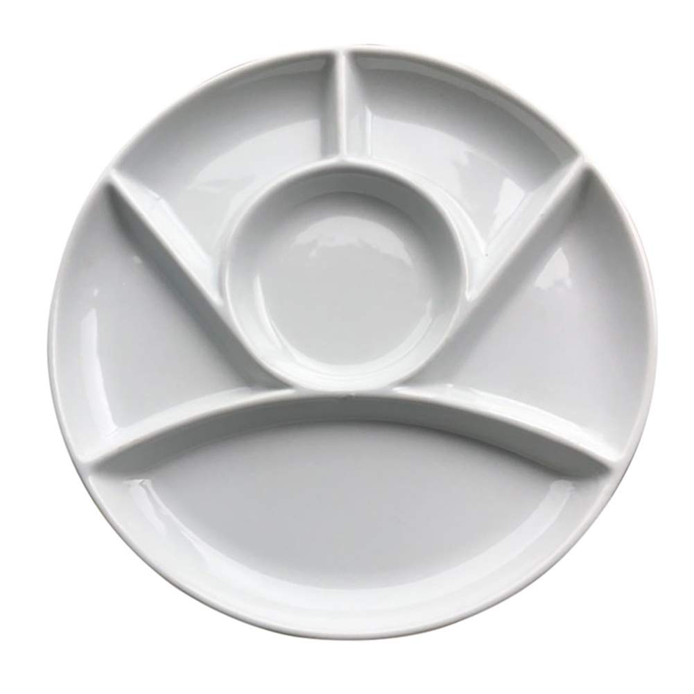 Liitrton Porcelain Artist Paint Palette Watercolor Mixing Painting Palette for Painters Students 7-Well