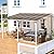 AECOJOY 14' x 10' Gazebo in White, Large Wall Mounted Gazebos on Clearance, Outdoor Patio Lean to Gazebo Metal Awnings for Decks, Patio, Porch, Backyard and More