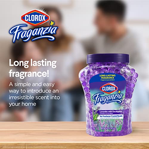 Clorox Fraganzia Lavender & Eucalyptus Scented Air Freshener Gel Beads, 12 oz - Image 4
